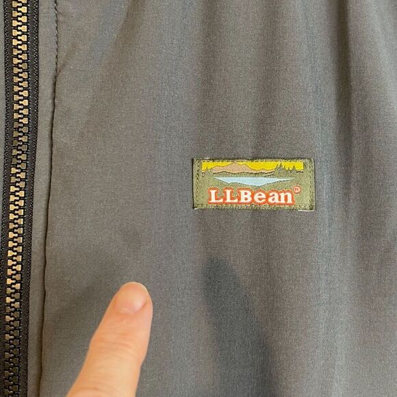 LL Bean PrimaLoft Insulated Mock Neck Full Zip Vest Size MD Outdoor Layer - Picture 10 of 12